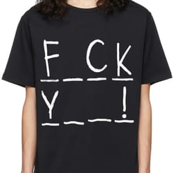 fuck oversized drop t-shirt