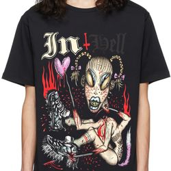 in hell oversized drop t-shirt 1
