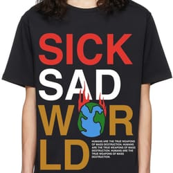 world oversized drop t-shirt