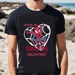 marvel spiderman youre an amazing valentine shirt
