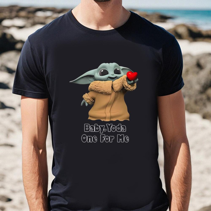 Official Star Wars Baby Yoda One For Me Happy Valentine Shirt.jpg