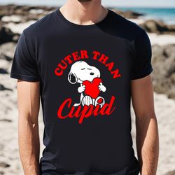 snoopy cuter than cupid valentine day shirt