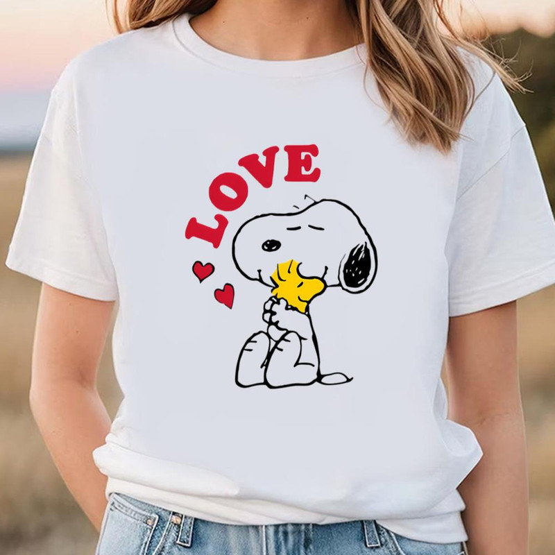 Snoopy Peanuts Love Woodstock Valentine Shirt.jpg