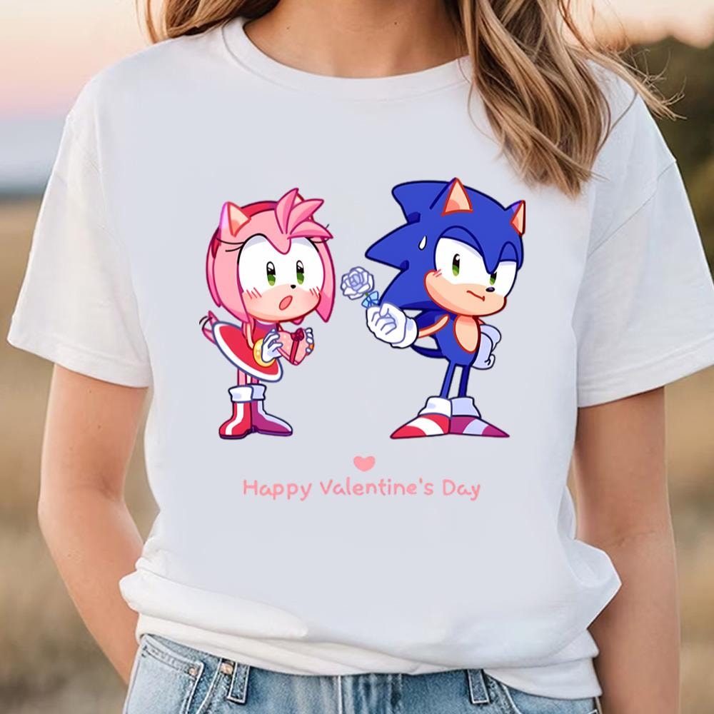 Sonic The Hedgehog Amy Rose Love Girls T-Shirt.jpg