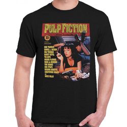 pulp fiction t-shirt travolta, tarantino, uma thurman