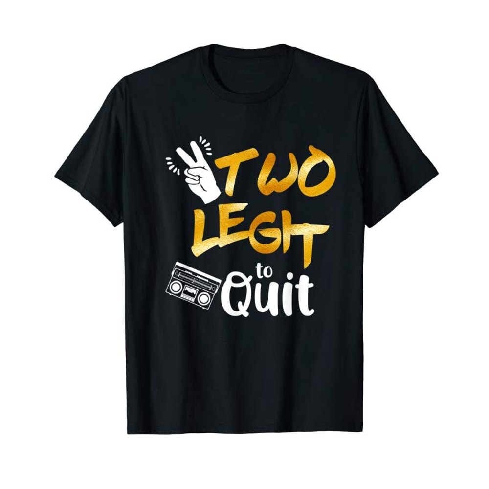 Adorable 2nd Birthday Hip Hop Theme Two Legit To Quit Outfit - Tees.Design.png