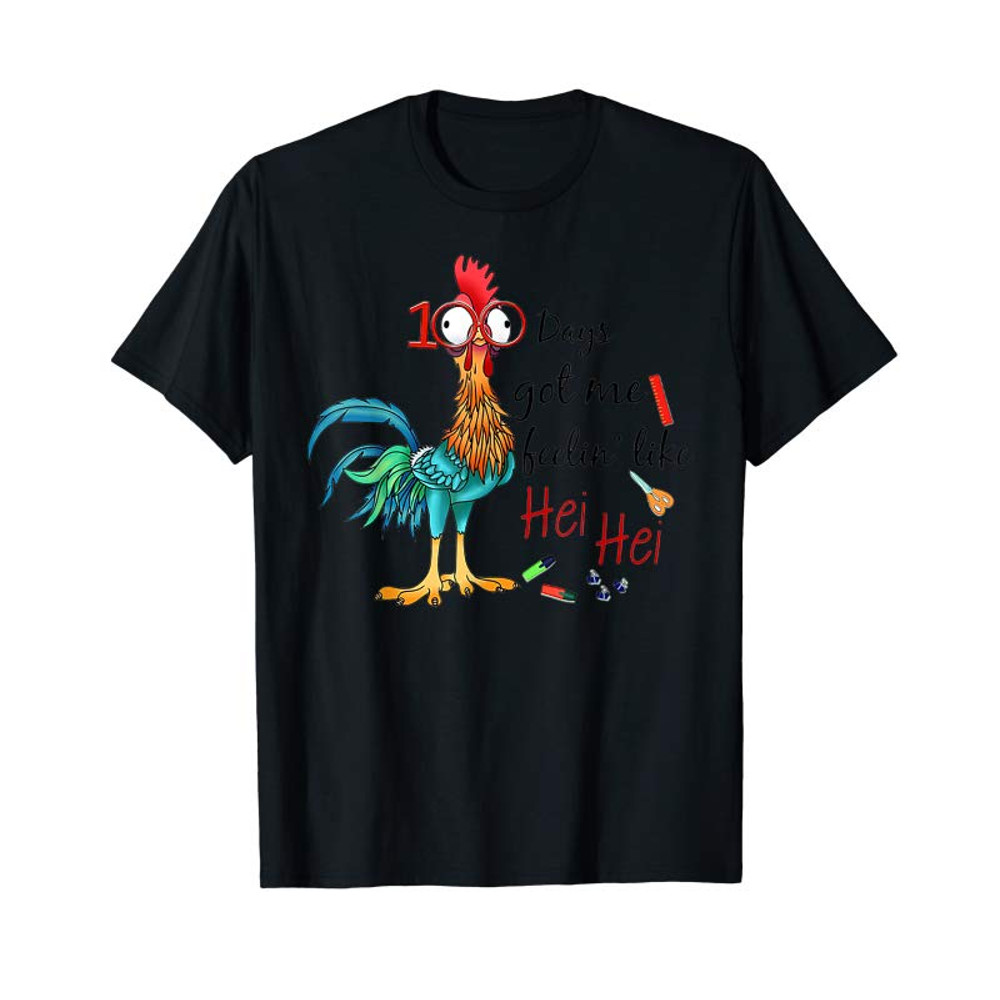 Adorable Chicken 100 Days Got Me Feelin' Like Teacher Gift T-Shirt - Tees.Design.png