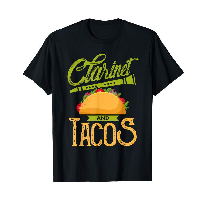 Adorable Clarinet Player Shirt - Musician Clarinet Taco Gift T-Shirt T-Shirt - Tees.Design.png