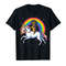 Adorable Dachshund Unicorn T Shirt Girls Space Galaxy Rainbow Dog Tee T-Shirt - Tees.Design.png