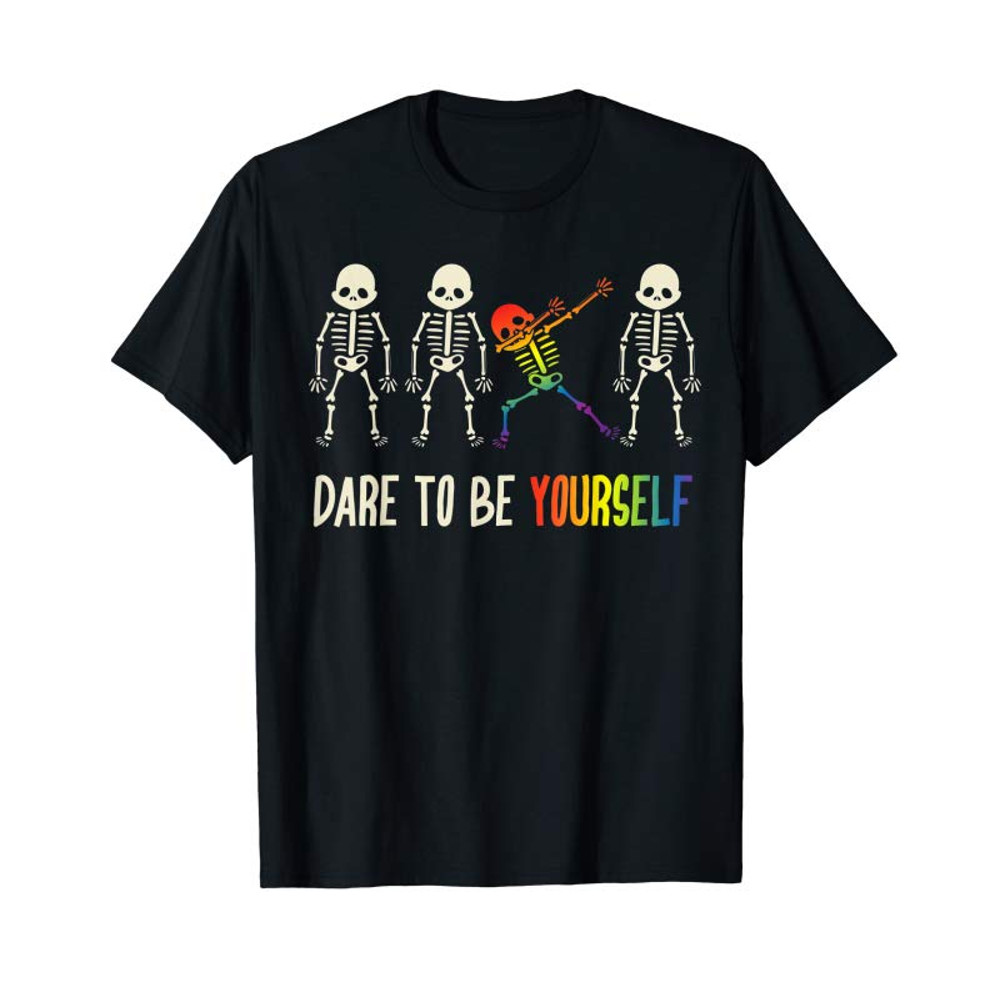 Adorable Dare To Be Yourself Shirt Cute LGBT Pride T-shirt Gift - Tees.Design.png