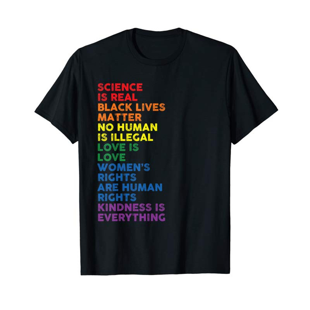 Adorable Distressed Science Is Real Black Lives Matter LGBT Pride T-Shirt - Tees.Design.png