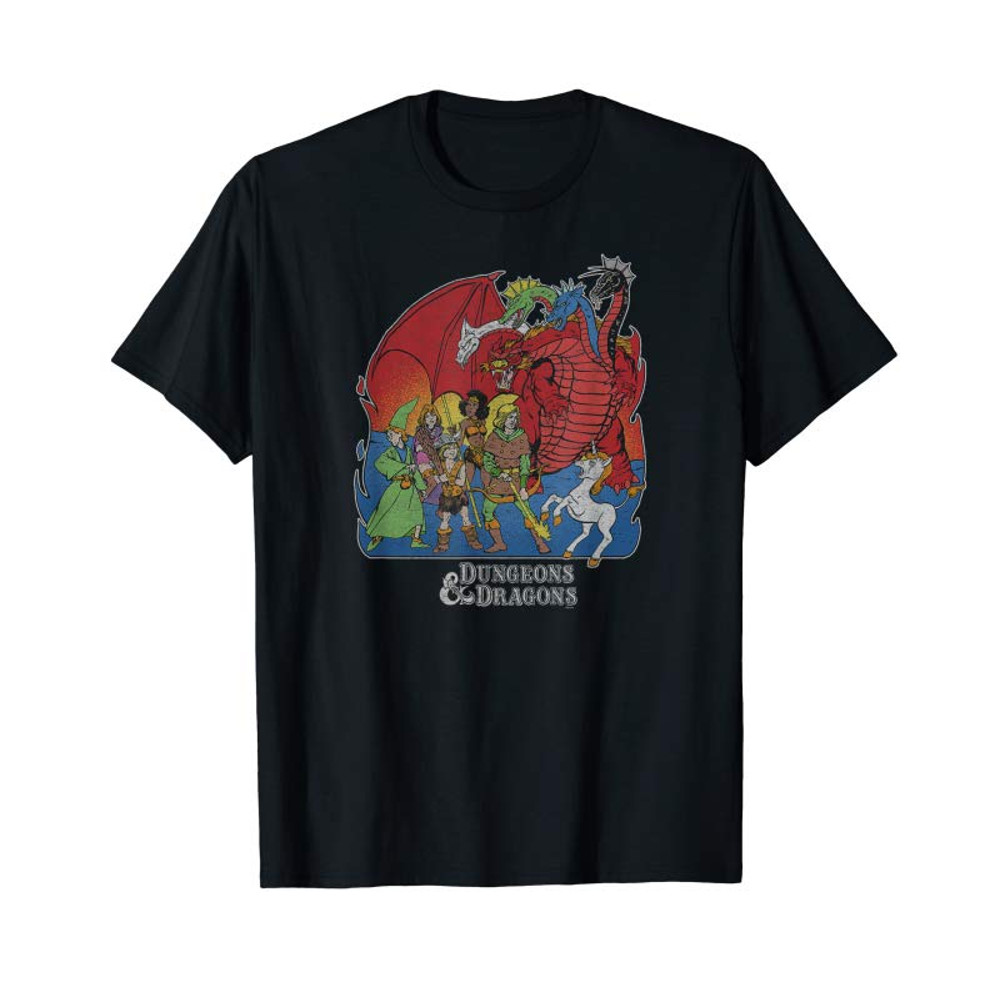 Adorable Dungeons Dragons Cartoon T-Shirt - Tees.Design.png