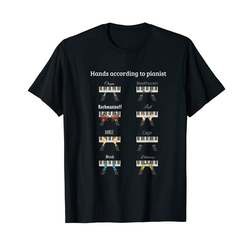Adorable Hands According To Pianists Shirt I Chopin Bach Beethoven T-Shirt - Tees.Design.png