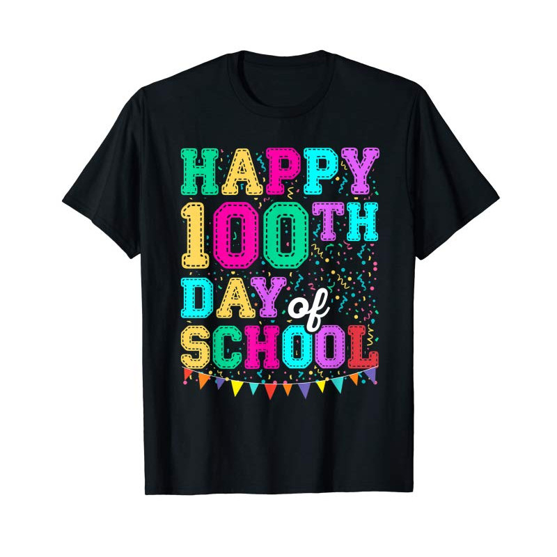 Adorable Happy 100th Day Of School Shirt For Teacher Or Kid Gift T-Shirt - Tees.Design.png
