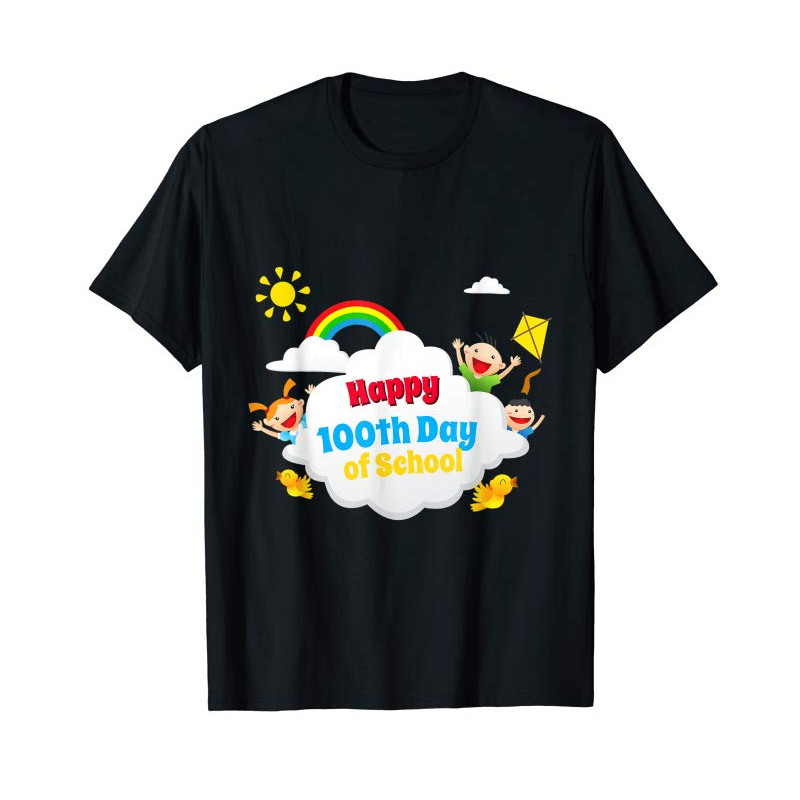 Adorable Happy 100th Day Of School T-Shirt - Tees.Design.png