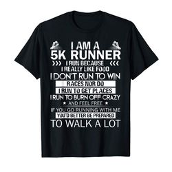 adorable i am a 5k runner tshirt for women men costume t-shirt