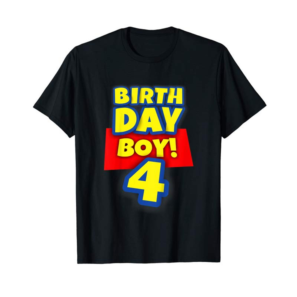 Adorable Kids 4 Year Old Toy Birthday Boy Story Gift Shirt - Tees.Design.png