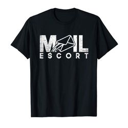 adorable mail carrier t-shirt funny postal theme mail escort shirt
