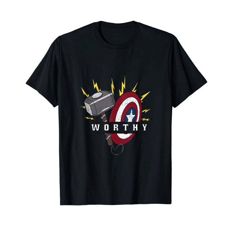 Adorable Marvel Avengers Endgame Captain America Worthy Hammer Shield Tank Top - Tees.Design.png