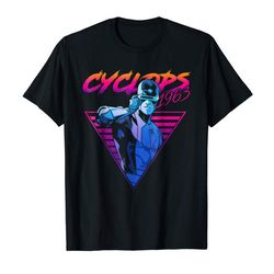 adorable marvel x-men cyclops retro neon triangle graphic t-shirt