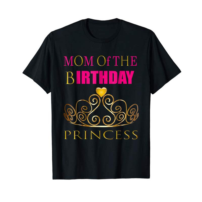 Adorable PRINCESS MOM OF THE BIRTHDAY GIRL Shirt Cute Party Outfit - Tees.Design.png