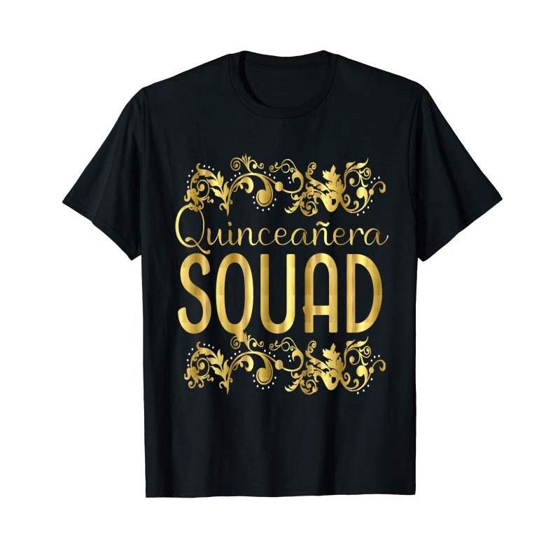 Adorable Quinceanera Squad Birthday 15th 15 Quince Fifteen T-Shirt - Tees.Design.png