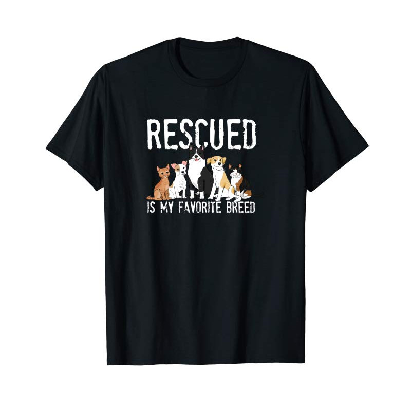 Adorable Rescue Dog Rescue Cat Rescue Dog Mom Hoodie Pet Drawings - Tees.Design.png