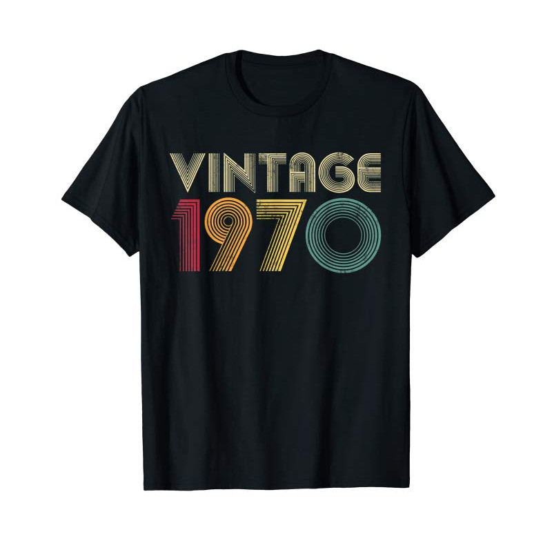 Adorable Retro 1970 50th Birthday Gift Classic 50 Years Old Vintage T-Shirt - Tees.Design.png