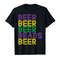 Adorable Retro Beer Beads Funny Mardi Gras Party Carnival Men Women T-Shirt - Tees.Design.png