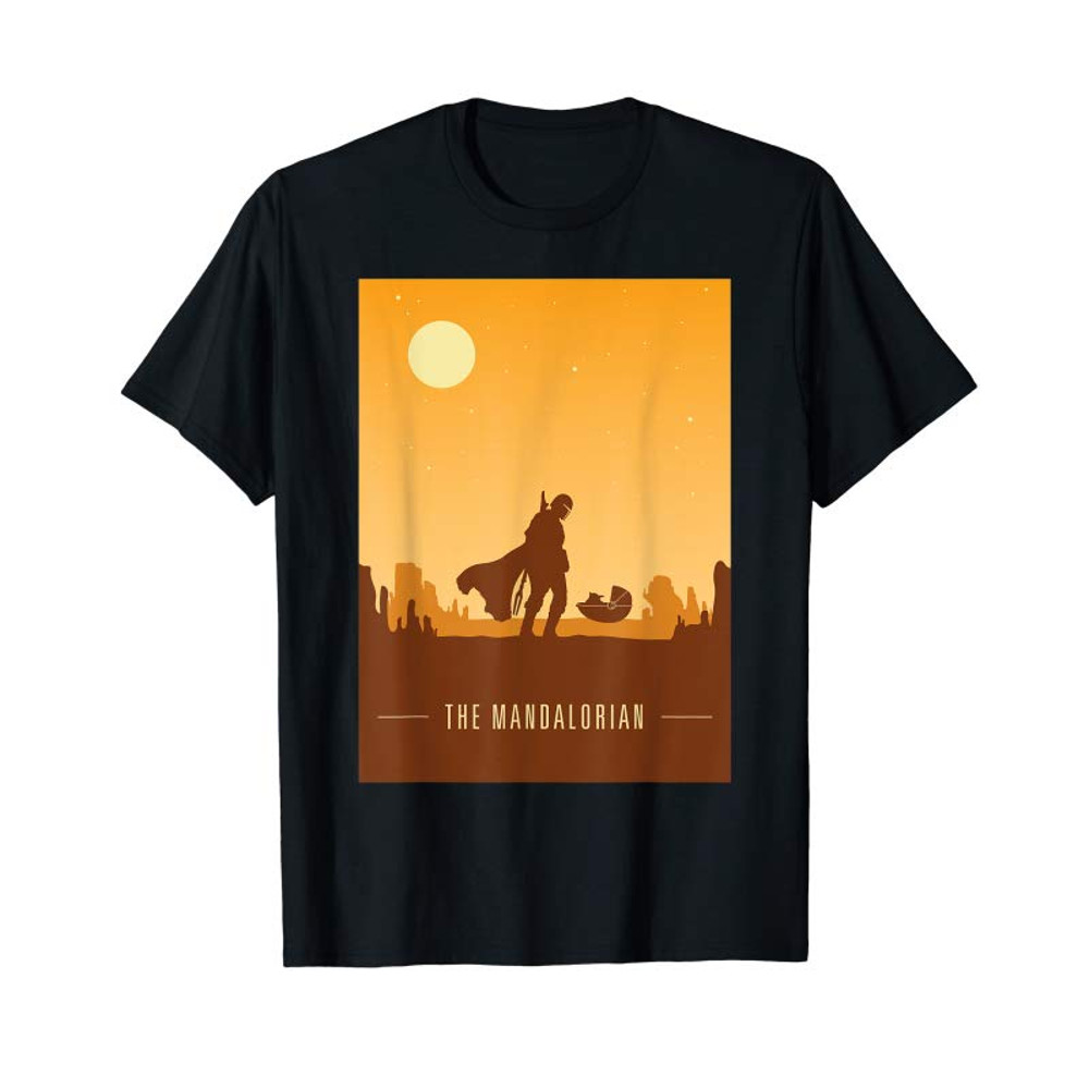 Adorable Star Wars The Mandalorian And The Child Poster T-Shirt - Tees.Design.png