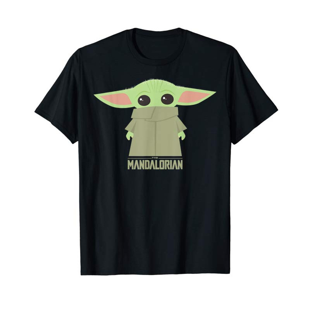 Adorable Star Wars The Mandalorian The Child Hidden Face Portrait T-Shirt - Tees.Design.png