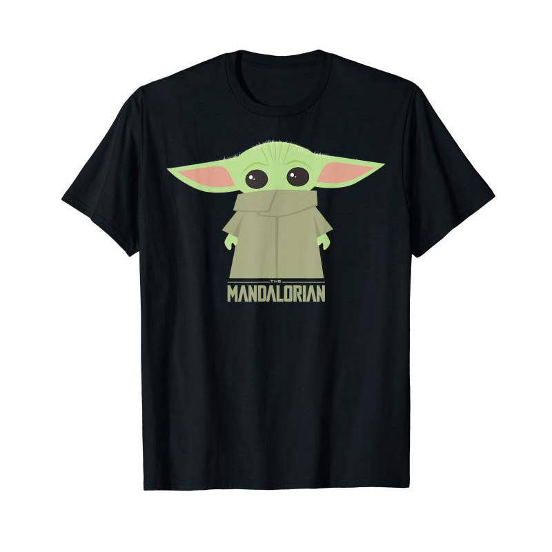 Adorable Star Wars The Mandalorian The Child Hidden Face Portrait T-Shirt - Tees.Design.png