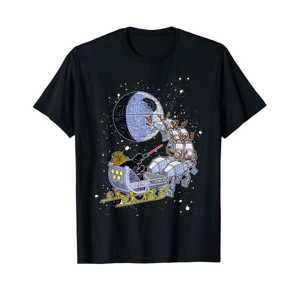 Adorable Star Wars Vader Open Sleigh T-Shirt - Tees.Design.png