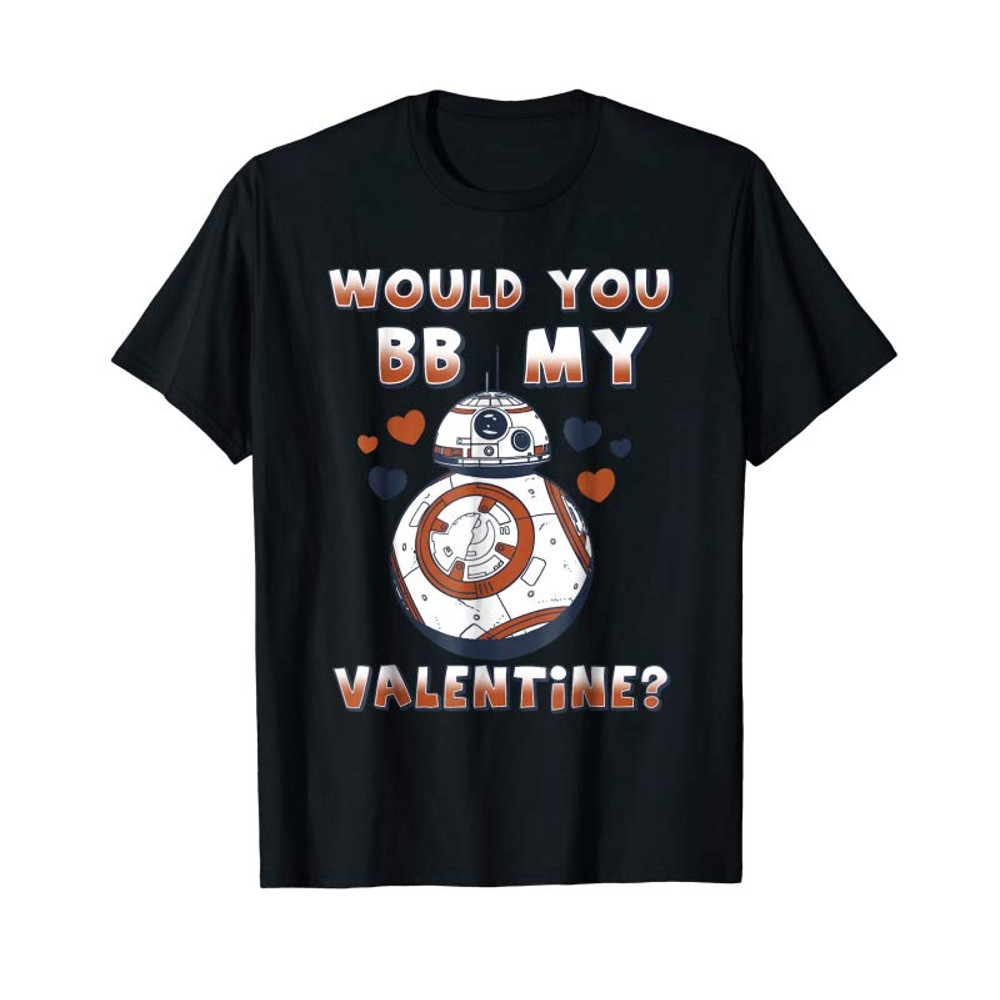 Adorable Star Wars Valentine's Day Would You BB Mine Graphic T-Shirt - Tees.Design.png