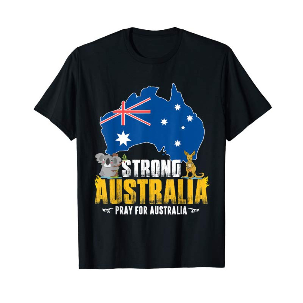Adorable Support Australia Strong Save Koala Kangaroo Retro Vintage T-Shirt - Tees.Design.png