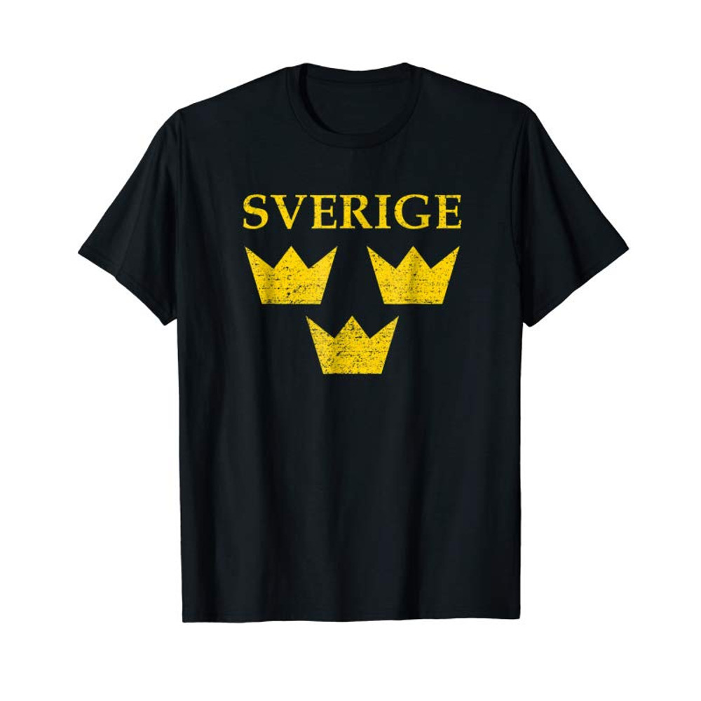 Adorable Sverige Sweden Tshirt Three Crowns Tre Kronor T-shirt Shirt - Tees.Design.png