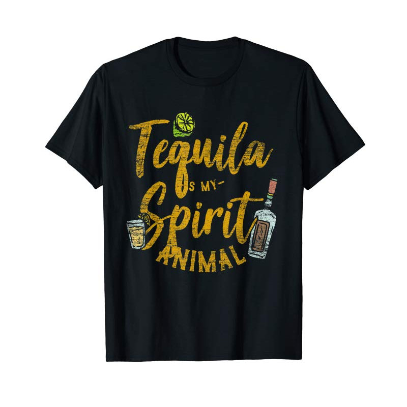 Adorable Tequila Is My Spirit Animal Cinco De Mayo Men Women Shirt - Tees.Design.png