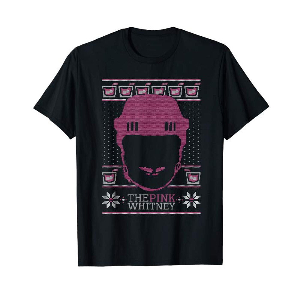 Adorable The Pink Whitney Ugly Christmas Sweater Party Hockey T-Shirt - Tees.Design.png
