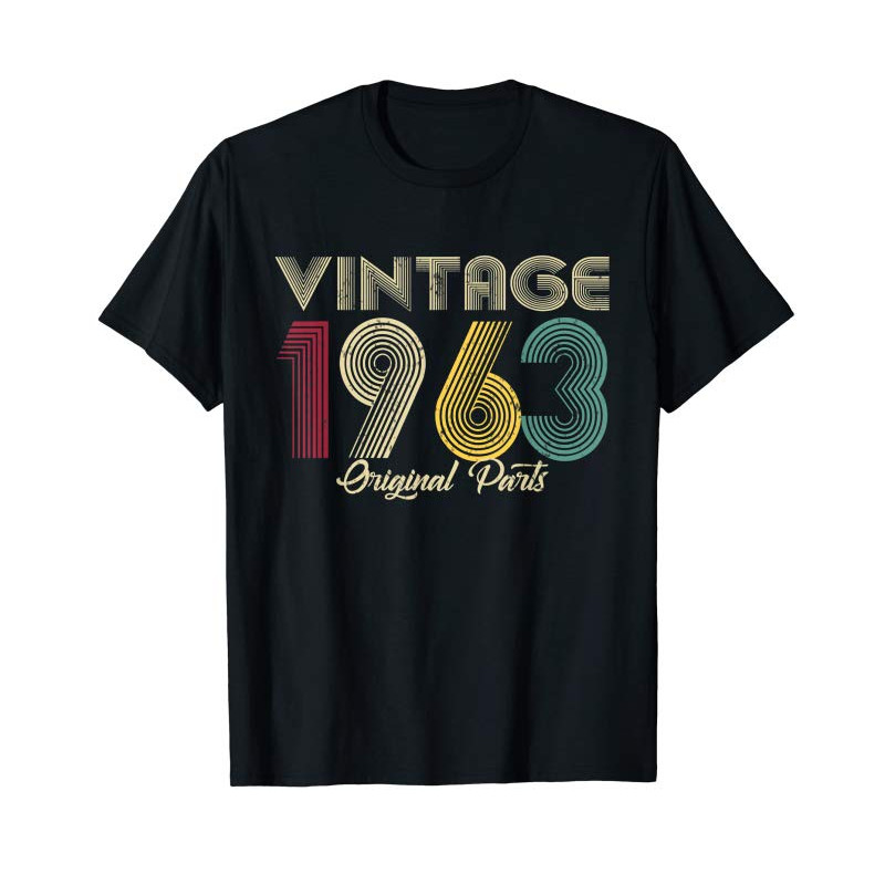 Adorable Vintage 1963 Original Part Men Women - 57 Birthday Gift T-Shirt - Tees.Design.png