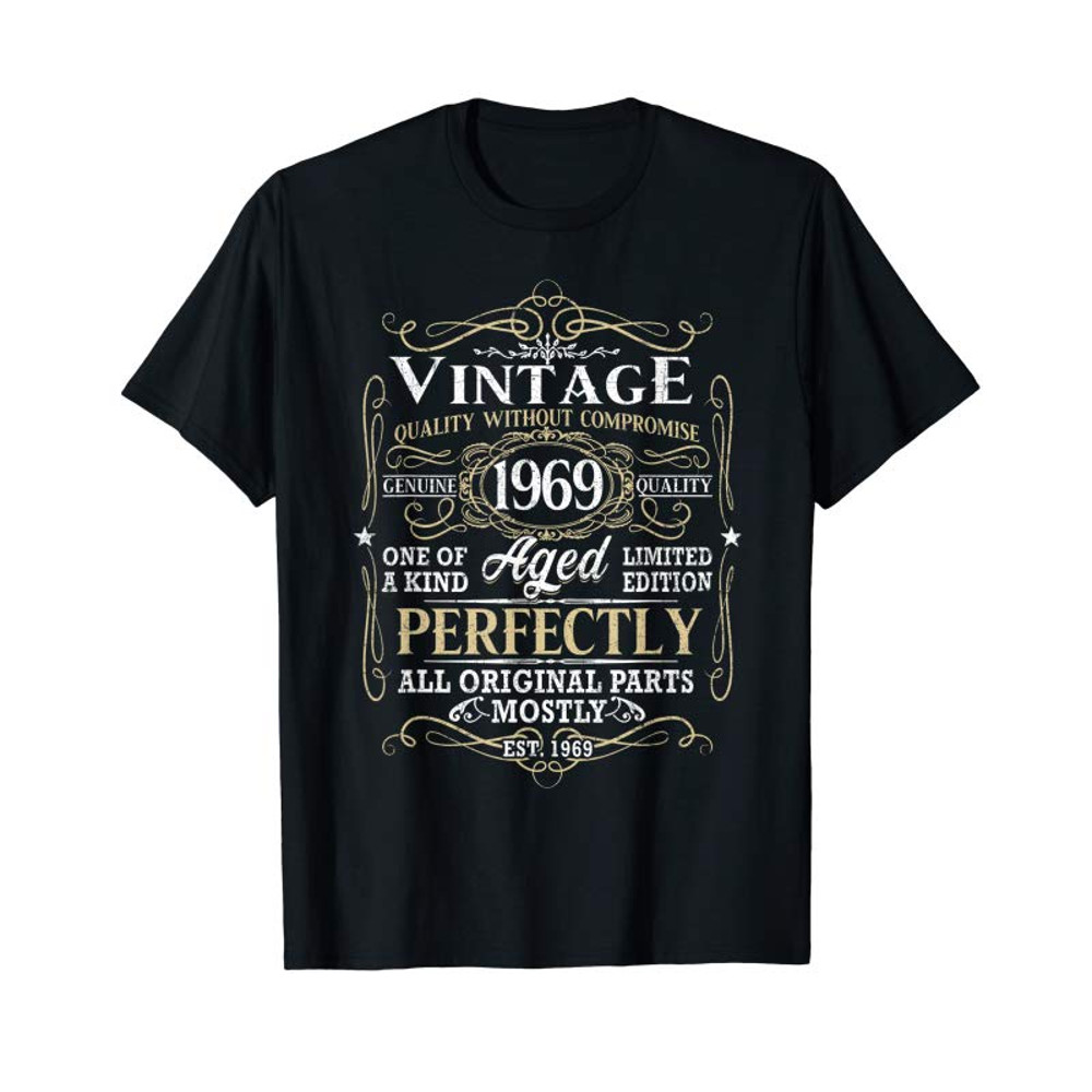 Adorable Vintage 1969 50th Birthday Gift 50 Years Old T-Shirt T-Shirt - Tees.Design.png