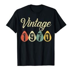 Adorable Vintage Retro 1970 50 Years Old 50th Birthday Gift Men Women T-Shirt