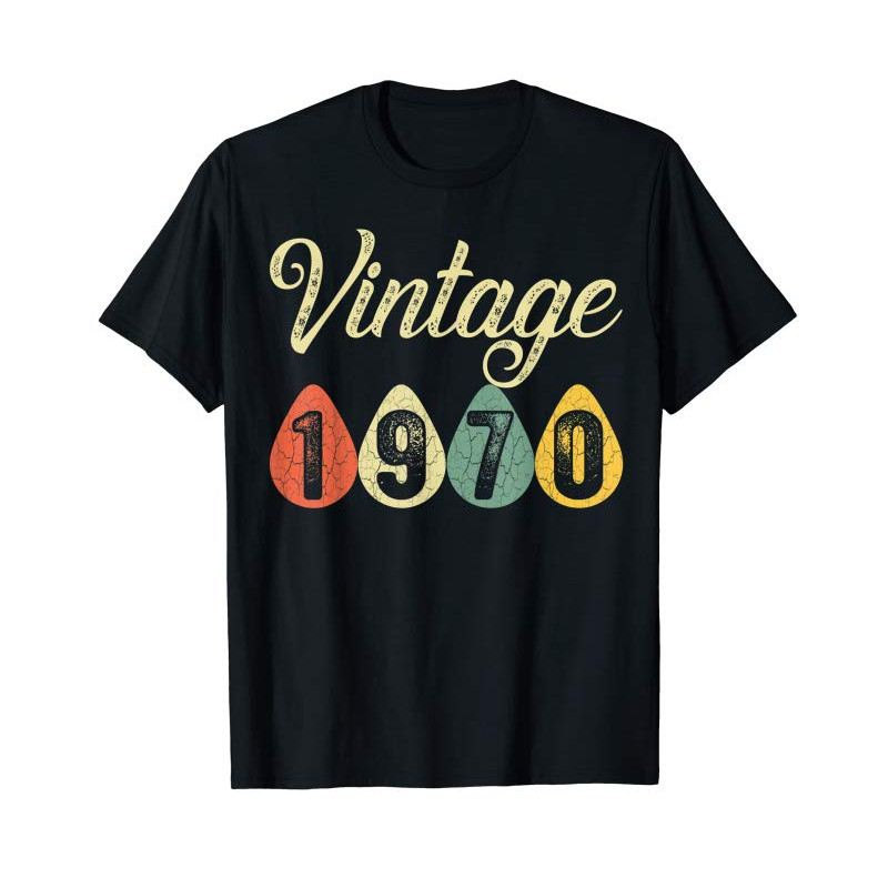 Adorable Vintage Retro 1970 50 Years Old 50th Birthday Gift Men Women T-Shirt - Tees.Design.png