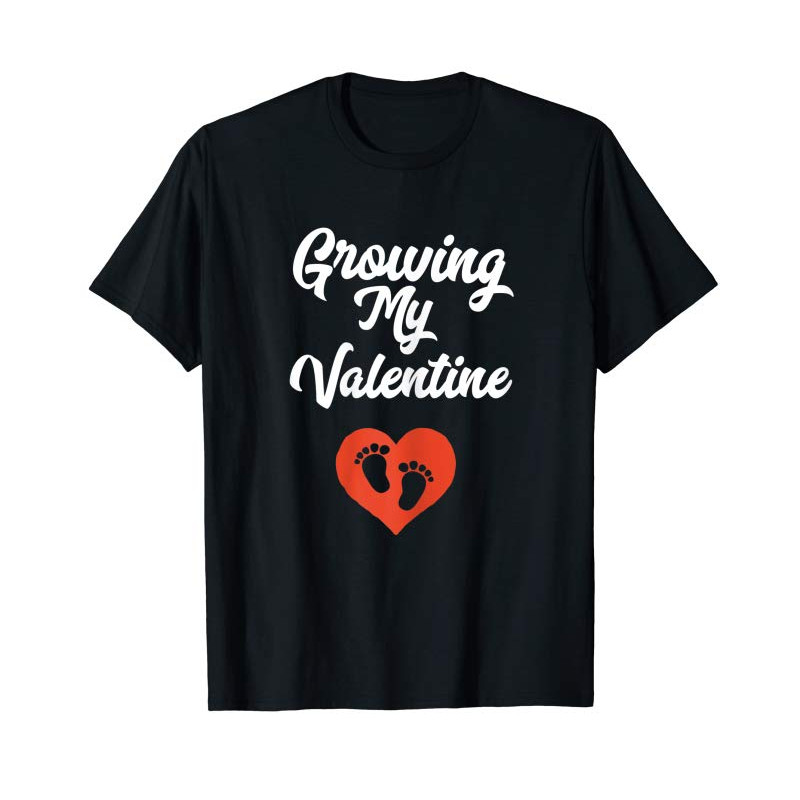 Adorable Womens Growing My Valentine Great Family Gift T-Shirt - Tees.Design.png