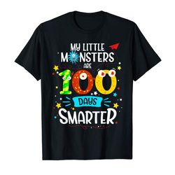 buy 100th day gift tee my little monsters are 100 days smarter t-shirt