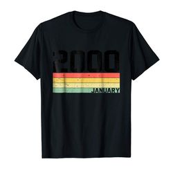 Buy 19th Birthday Gift Retro Born In January Of 2000 T-shirt