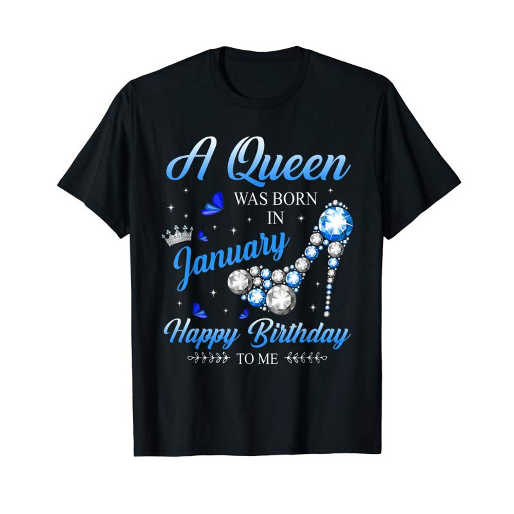 Buy A Queen Was Born In January Birthday Shirts T-Shirt - Tees.Design.png