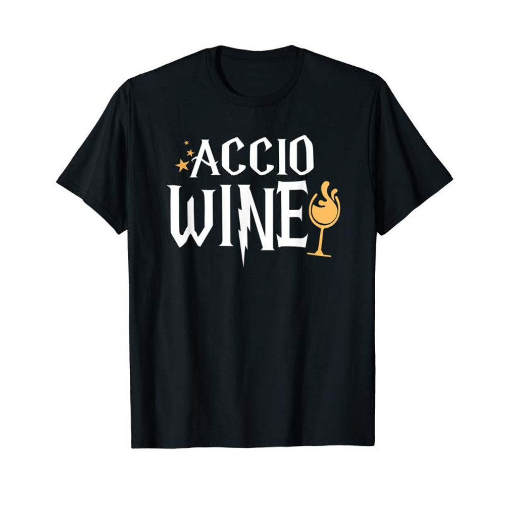 Buy Accio Wine T-shirt Potter Magic Spell Drink Funny Harry Gift - Tees.Design.png