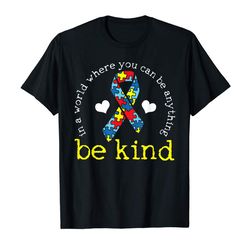 Buy Autism Awareness Tshirt Kindness Puzzle Ribbon Heart T-Shirt