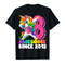 Buy Awesome Since 2012 Dabbing Unicorn 8th Birthday Gift Girls T-Shirt - Tees.Design.png