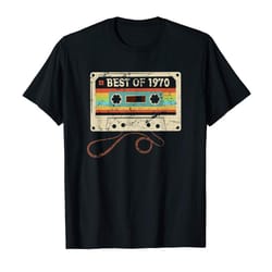 buy best of 1970 vintage 50th birthday funny gift for men women t-shirt